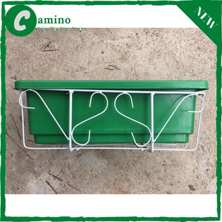 Combo bộ giá sắt+ chậu dài 48cm 5.0