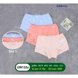 Set 3 chip đùi Dokma cho bé gái