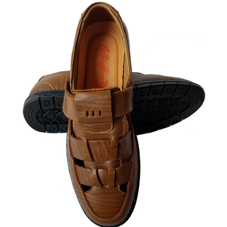 Giày Mọi Rọ Nam BIGBEN Da Bò Thật Cao Cấp GM129