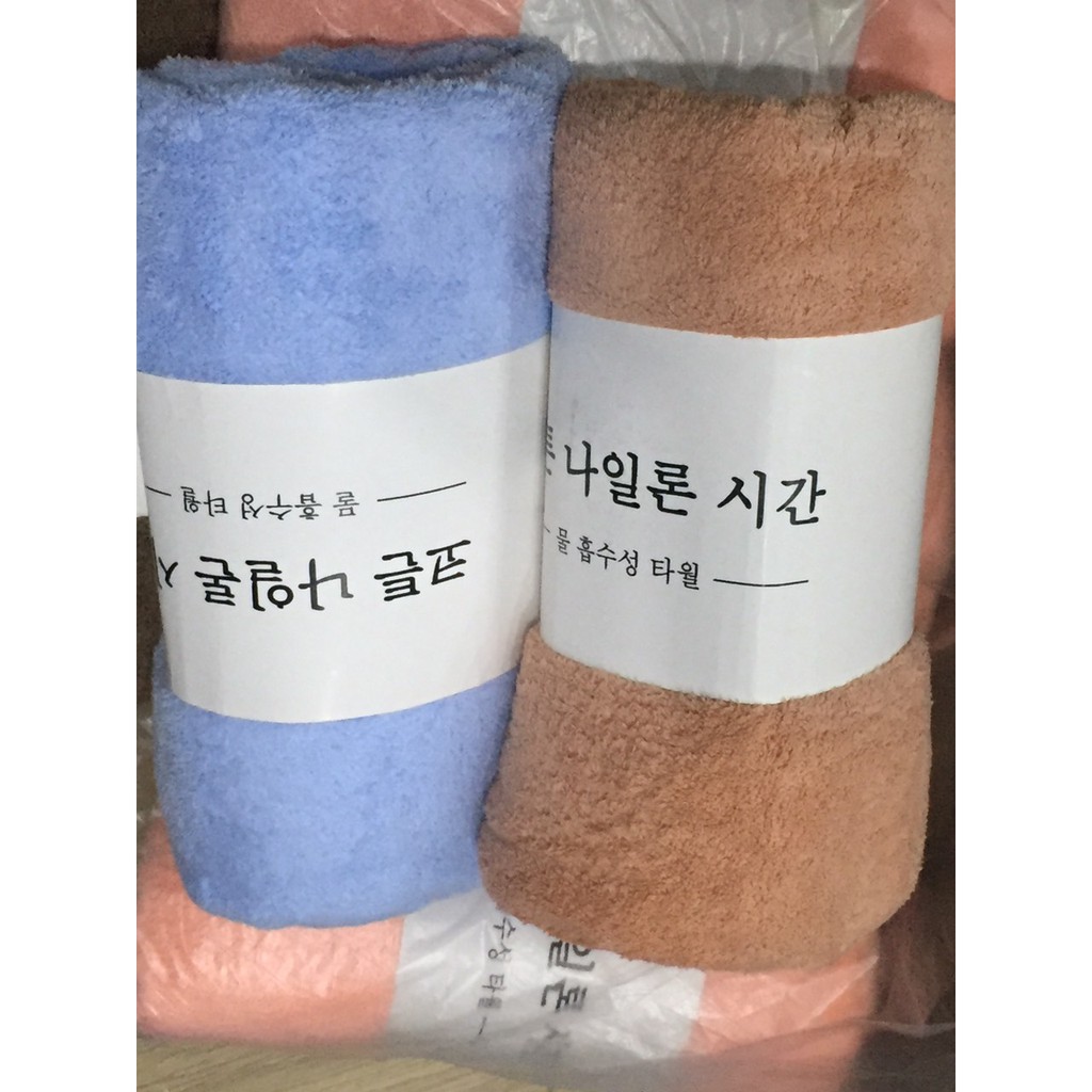(KÈM ẢNH THẬT)Khăn tắm Hàn Quốc 70x140 cm tiện dụng an toàn thấm hút tốt