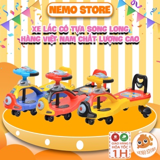 Xe Lắc Cho Bé Có Tựa Cỡ Đại Kèm Nhạc Nhựa Song Long 3388 - XL0408