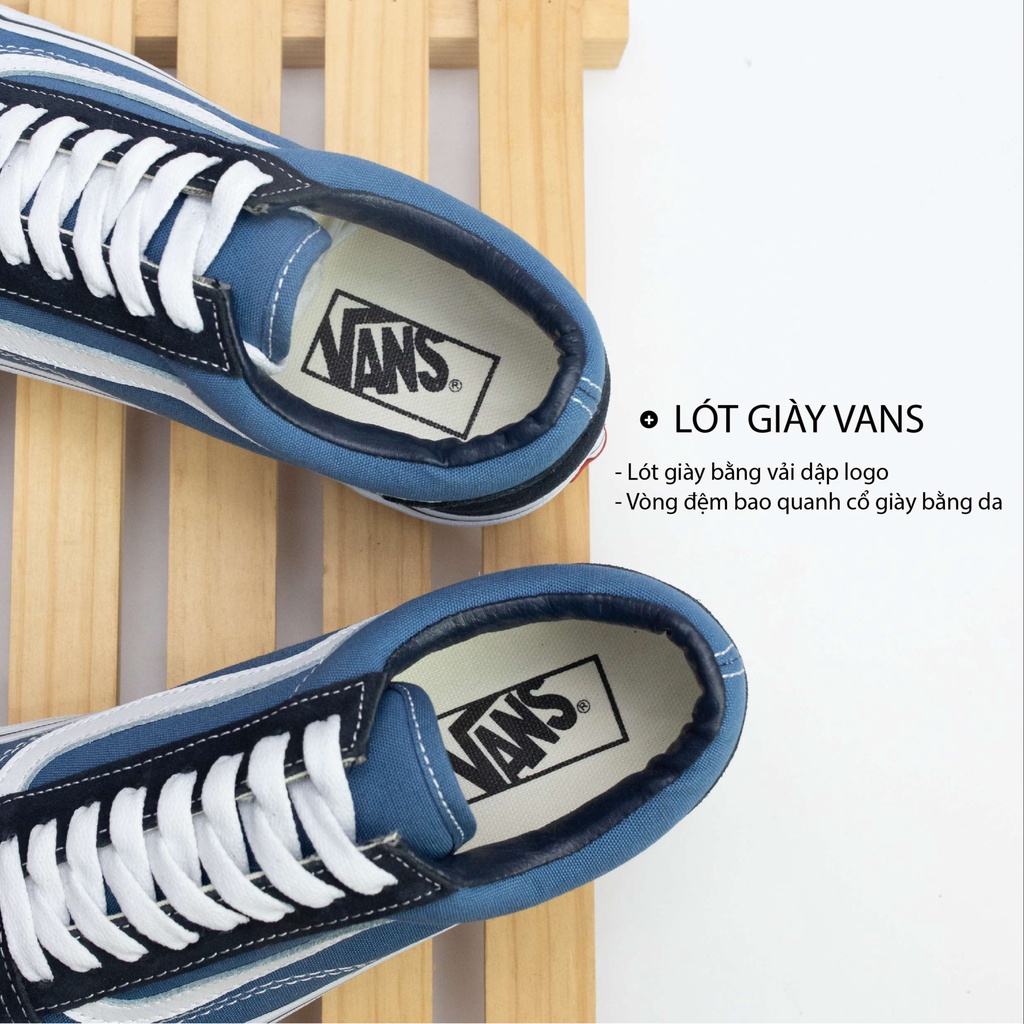 [CHÍNH HÃNG] Vans old skool navy xanh nam nữ, giày vans old skool cao cấp full box