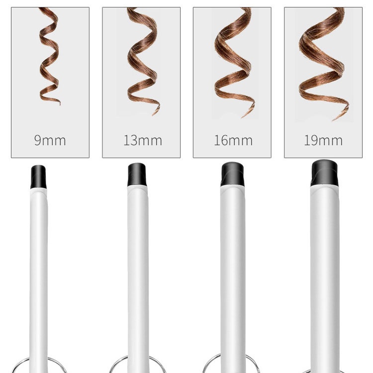Máy uốn tóc gợn sóng⚡CHÍNH HÃNG⚡ tạo mẫu tóc Hàn Quốc với 4 kích cỡ 9mm/13mm/16mm/19mm nhiệt độ máy tùy chỉnh theo ý