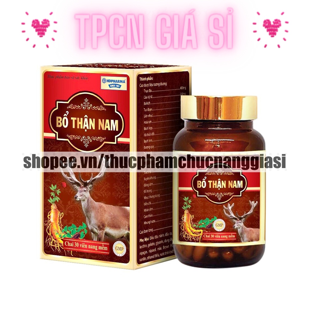 Sâm nhung tăng cường sinh lý Bổ Thận Nam giảm xuất tinh sớm-Hộp 30 Viên