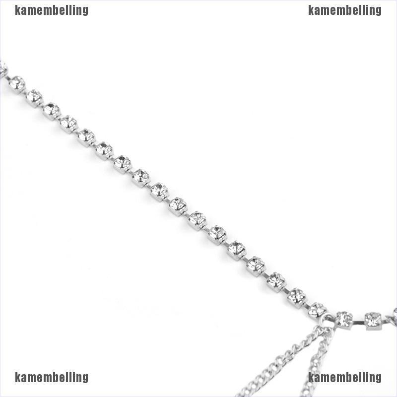 Chuỗi Dây Đeo Chân Đính Pha Lê Quyến Rũ Thời Trang Đi Biển Cho Nữ