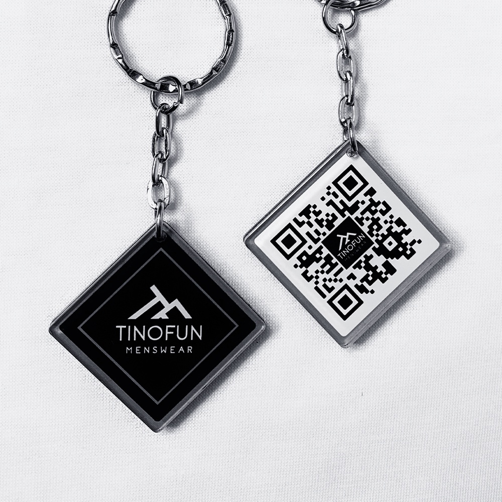 Móc khóa Móc chìa khóa TINOFUN ép nhiệt mica cao cấp Quà tặng đơn hàng Keychain deal 1k