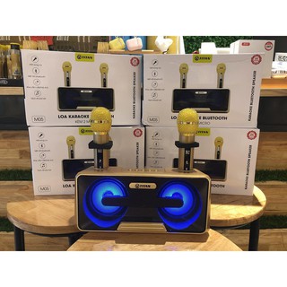 [Xả Kho sll] Loa Karaoke Bluetooth Hát Song Ca Chính Hãng TITAN M05 ( Tặng Kèm 2 Micro ) Rẻ Bất Chấp
