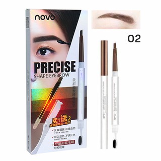Chì kẻ mày novo 2 đầu kèm ngòi thay thế