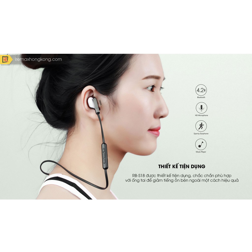 Tai nghe Bluetooth Remax RB S18 kết nối bluetooth 4.2