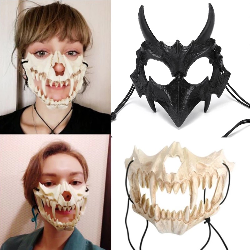 Mặt Nạ Hóa Trang Halloween Hình Bộ Xương Độc Đáo
