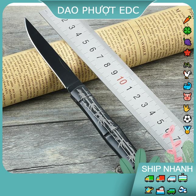 Dao Nhỏ Hình Cây Tre Đen - Lưỡi Săc Bén