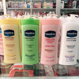 Vaseline dưỡng thể trắng da Heathy White-725ml (nhập khẩu chính hãng) -beautycomestic.