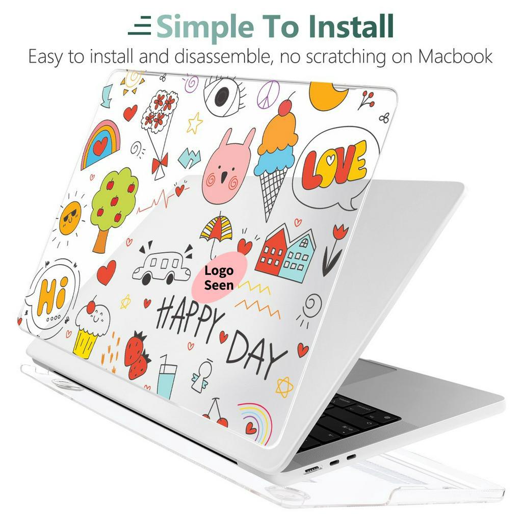 Ốp Điện Thoại Cho MacBook Pro13 14 15 16inch Air13.3 13.6 M2 M1 Chip A2681 A2338 A2337 A2179 A1932 A1466 Touch Bar A1706 A1708 A2159 A1989 A2289 A2251