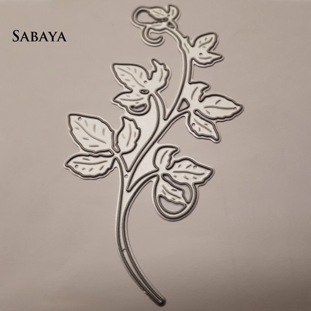 Khuôn Cắt Giấy Kim Loại Hình Lá Tiện Dụng