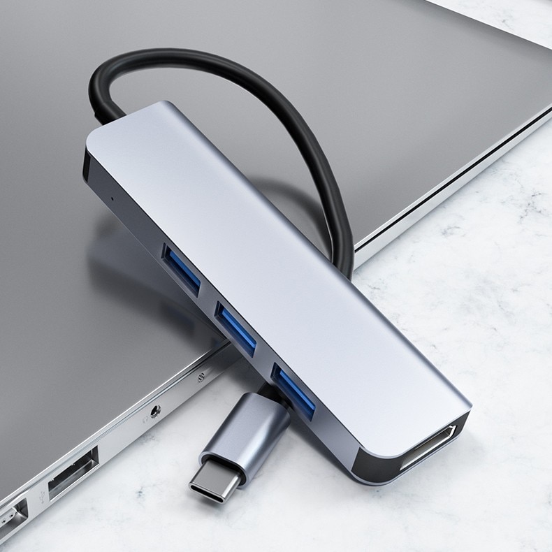 Bộ Chuyển Đổi 4 Trong 1 Type-C Sang Hdmi Usb3.0 4k Usb-C | BigBuy360 - bigbuy360.vn