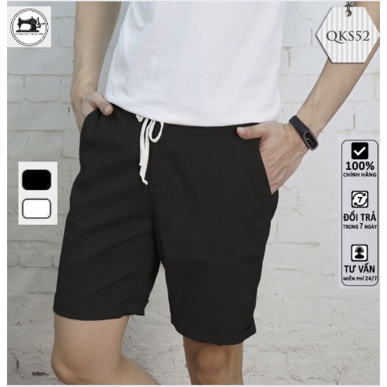 Quần short nam Chất liệu kaki mềm mịn, dầy dặn, mặc cực kỳ thoải mái, thoáng mái - QN38