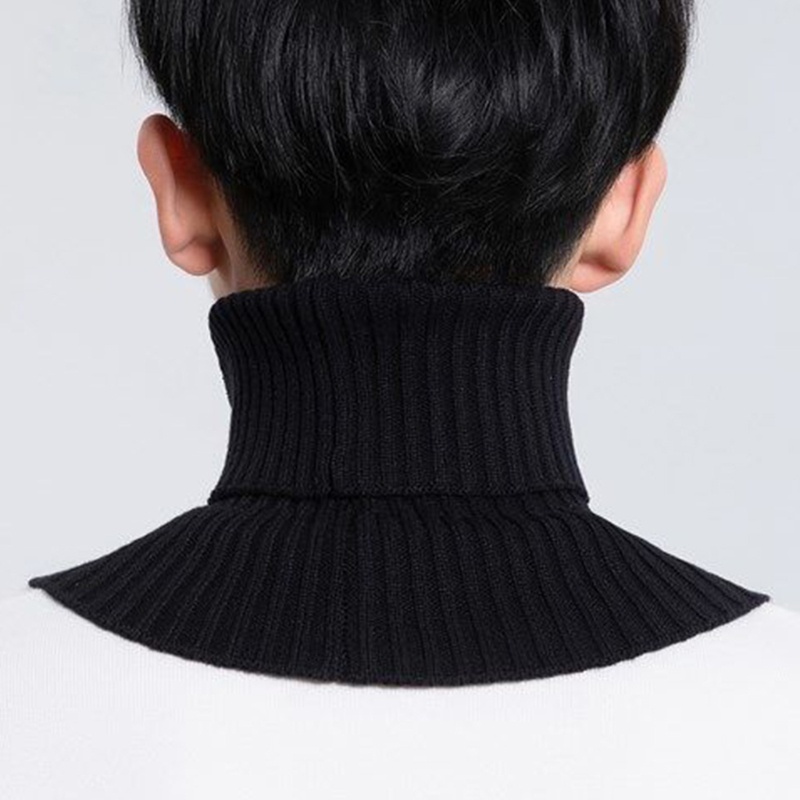 Cổ Áo Giả Khăn Choàng Cổ Dệt Kim Co Giãn Tháo Rời Được Thời Trang Mùa Đông