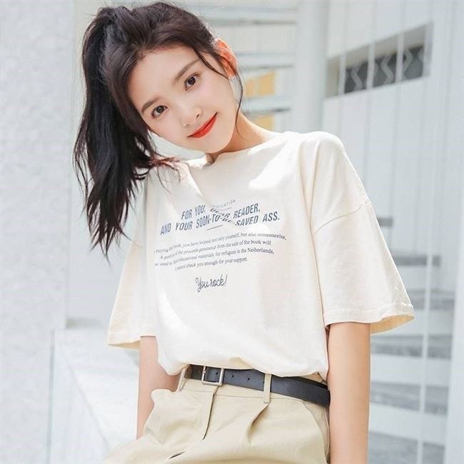 Áo Thun Nữ Tay Lỡ ❣️UNISEX❣️ Áo Thun Phông Tay Lỡ Form Rộng 20 IN  Mùa Sắc  Nhẹ Nhàng Phối Chữ TTA289