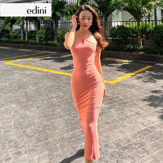 Đầm Thun Gân Cổ Yếm Cutout - EDINI - D1479