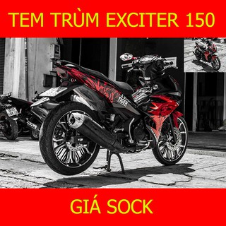 Tem Trùm Xe Exciter 150 Ex ( mẫu mới )