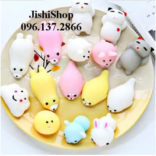 (thegioidochoi127) Sỉ Combo từ 5 CON TRỞ LÊN Squishy Mochi mềm dẻo hình thú đáng yêu- đồ chơi tiện ích càng mua càng rẻ