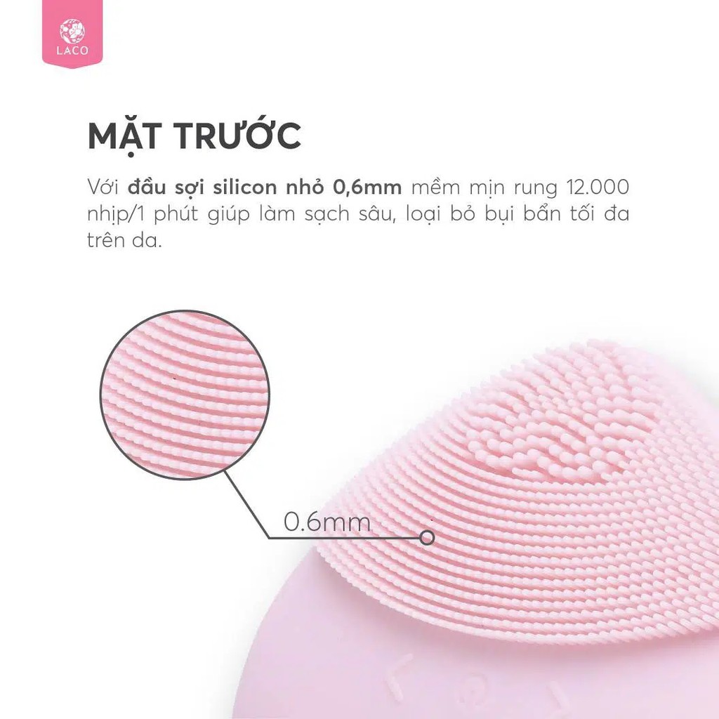 Máy Rửa Mặt Laco Luxury Bỏ Túi Tiện Lợi, Sạch Da, Ngăn Ngừa Mụn, Sáng Mịn Màng