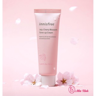 KEM DƯỠNG DA NÂNG TONE [INNISFREE] Jeju Cherry Blossom Tone Up Cream - Tube