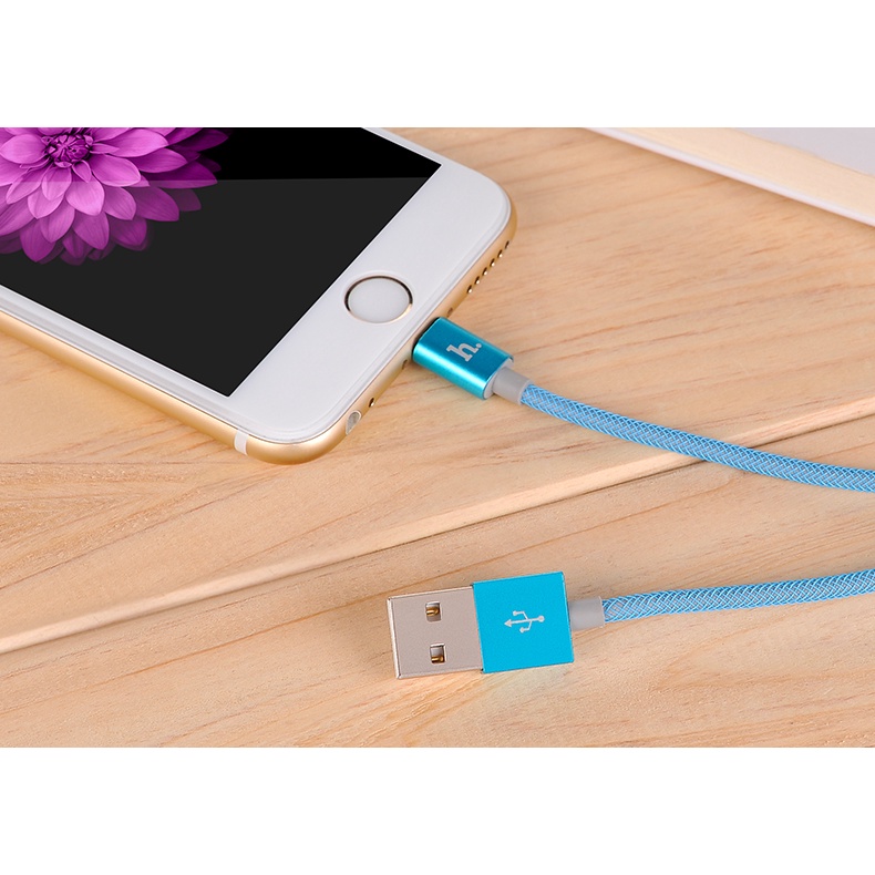 Cáp Ligh.tning HO.CO UPL09 Đầu Nhôm Dây Lưới Carbon Chống Gãy