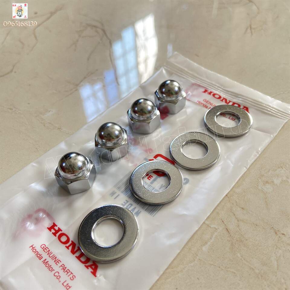 Bộ ốc đầu chùa 10mm xài khóa 14, kèm long đền