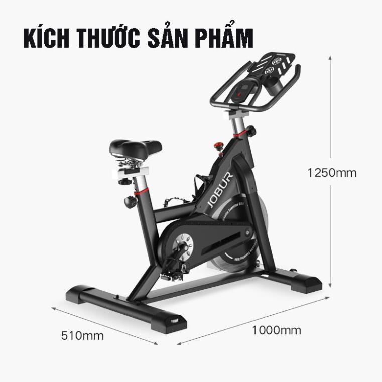 Xe đạp tập thể dục tại nhà JOBUR - Xe đạp thể thao trong nhà Khung thép chắc chắn màn hình điện tử