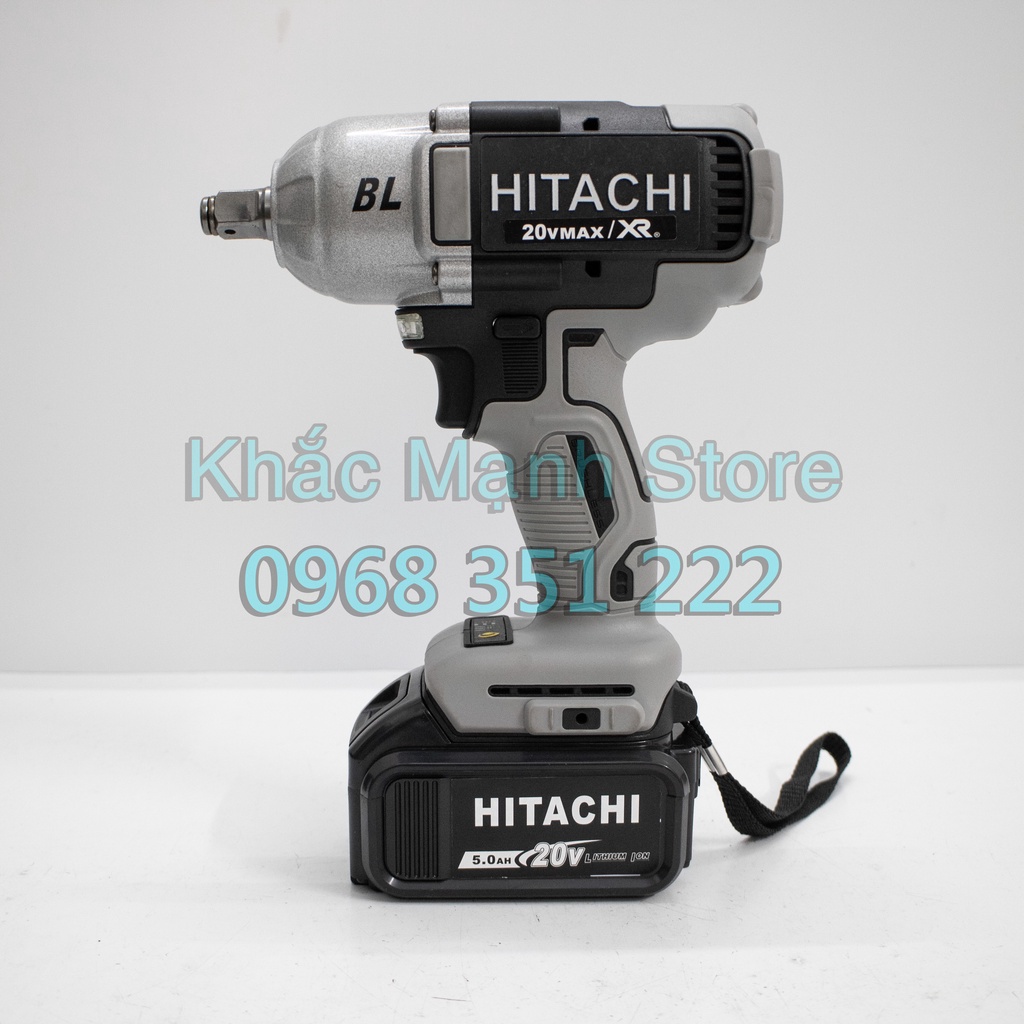 Máy Siết Bulong HITACHI 20V - Lực Siết Khủng 960N.m - Động Cơ Không Chổi Than