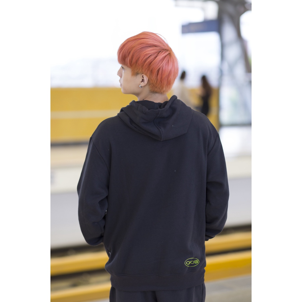 Áo Hoodie Nỉ Mũ Unisex BOO Dáng Rộng Thêu Họa Tiết Lmao Aline OOB Phong Cách Gen Z Độc Đáo