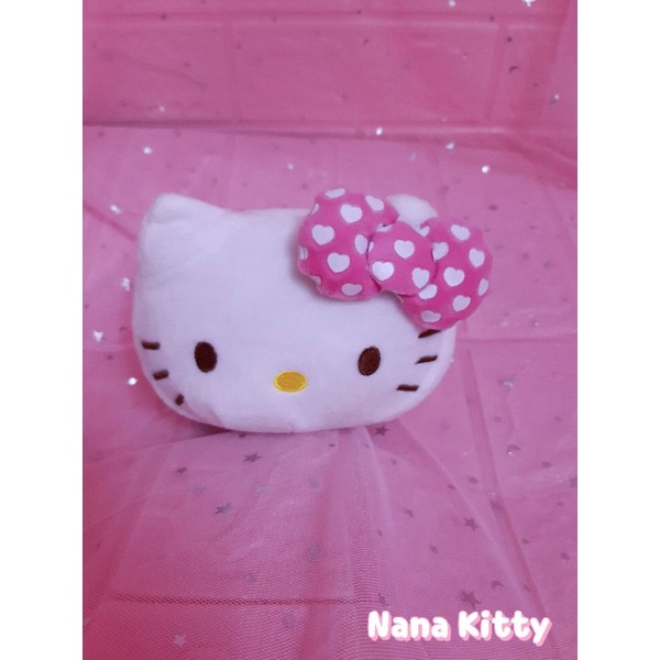 Hủ đầu mèo bông Hello Kitty cắm vật dụng, dụng cụ (bút, thước,...)