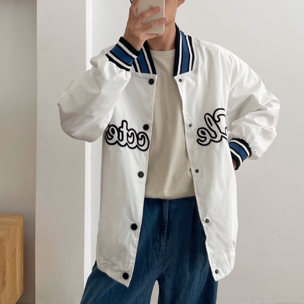 NOBITA HOME - ÁO KHOÁC DÙ THÊU CHỮ SLECCTER