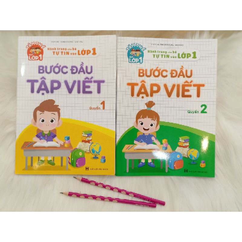 Bộ Bước đầu tập viết cho bé 4 - 6 tuổi (tặng 2 bút chì định vị)