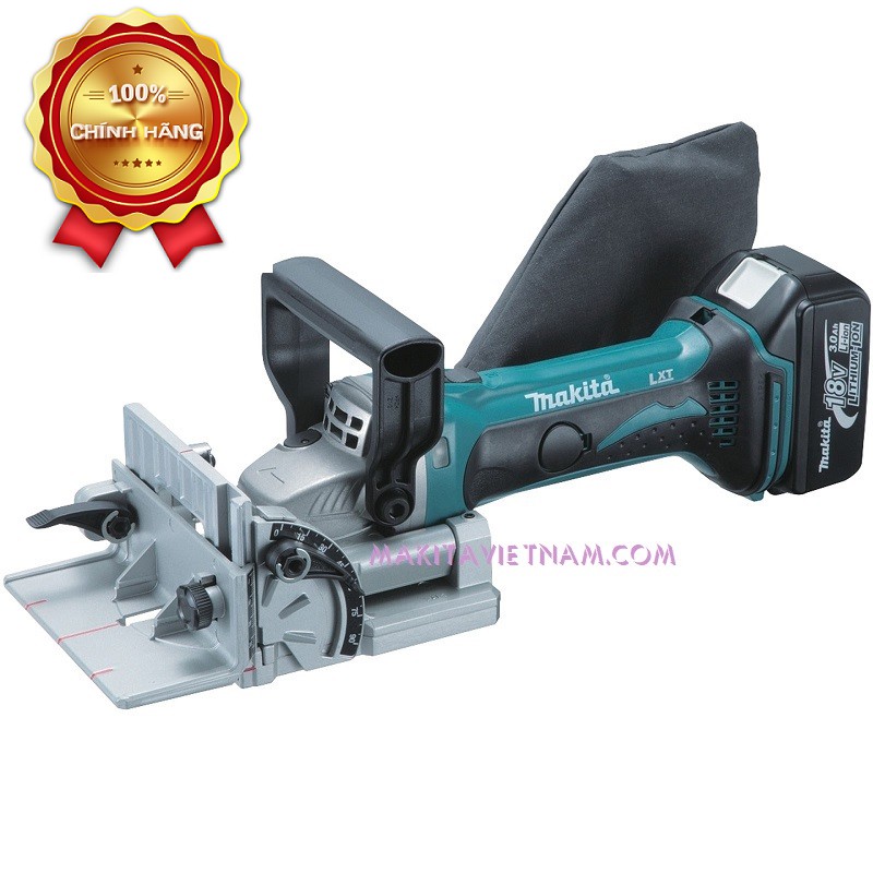 [Hàng chính hãng] Máy ghép mộng dùng pin Makita DPJ180RFE 18V (Kèm sạc nhanh, 2pin 3.0Ah và hộp đựng máy)