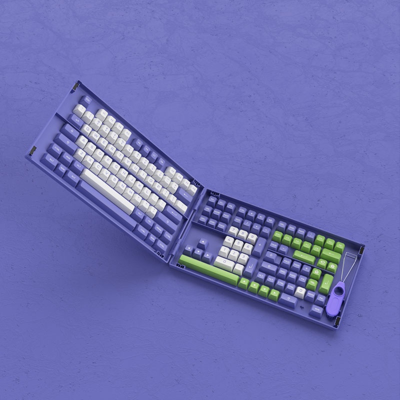 Set keycap AKKO Very Peri (PBT Double-Shot/ASA profile/197 nút) - Hàng chính hãng - Dành cho bàn phím cơ