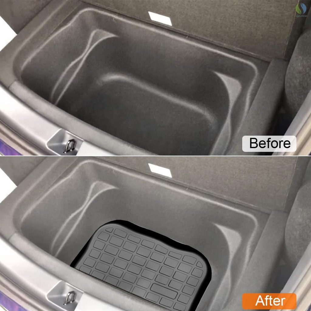 Gentl Car Rear Trunk Storage Mat Cargo Tray Trunk Waterproof All Weather Protective Pads Mat Replacement for Tesla Model Y (Rear Box Mat)