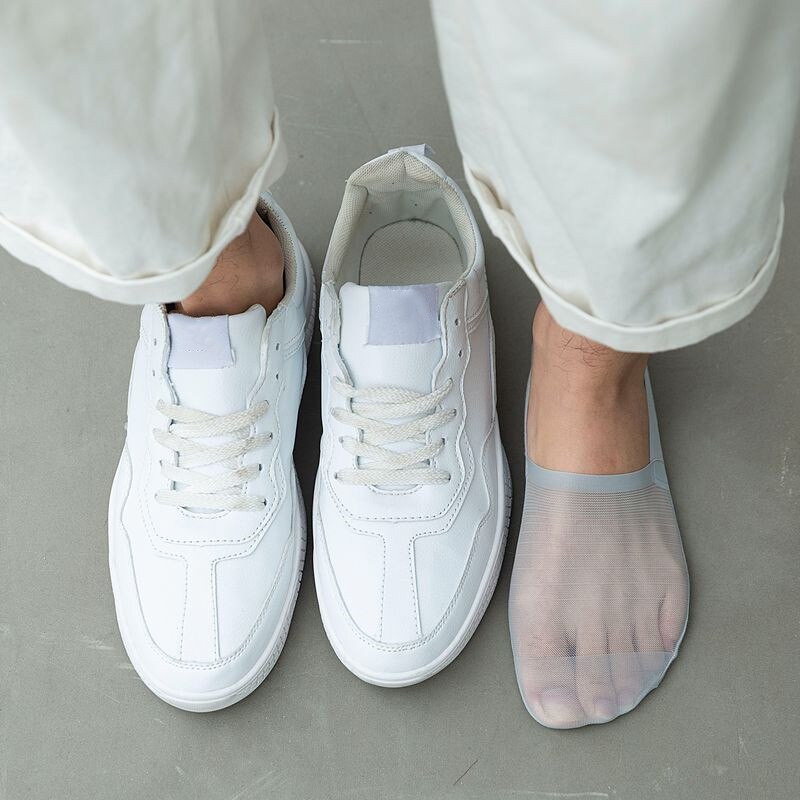 Vớ Lưới Silicone Tàng Hình Thoáng Khí Chống Trượt Không Đường May Cho Nam