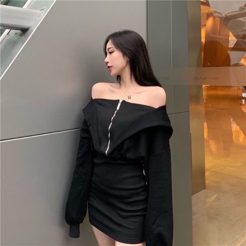 Váy hoodie body Ulzzang