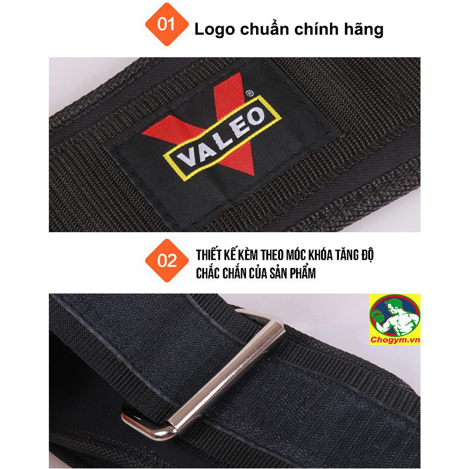 Đai Lưng Mềm Tập GYM Valeo Bản Bé Lifting Belt