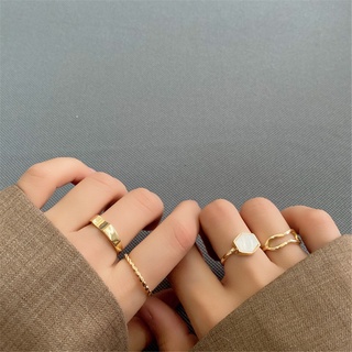 Bộ 4 nhẫn đơn giản thời trang nữ