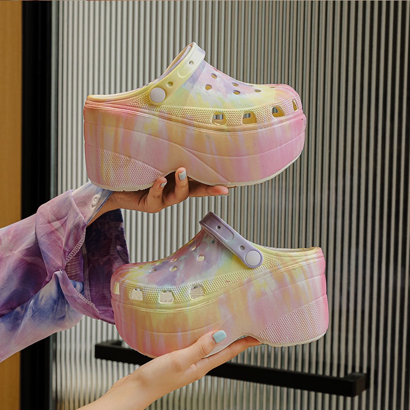 Sandal Cao Gót 10cm / 4 Inches Đế Xuồng Hai size EU36-42 Cho Nữ