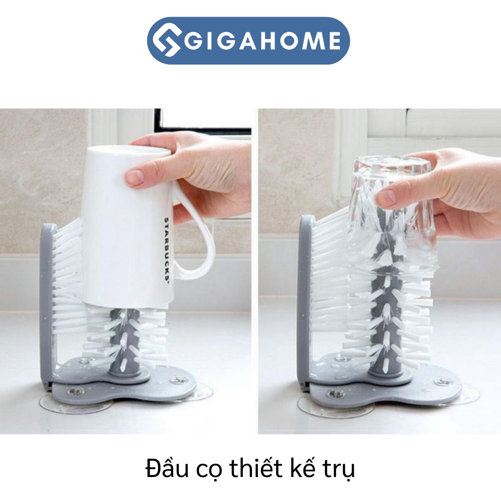 Cọ Rửa Ly Cốc Gắn Bồn Rửa Chén Đa Năng GIGAHOME Hít Chân Không Chắc Chắn 7719