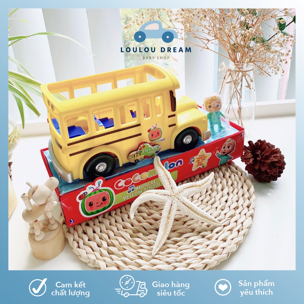 Đồ chơi COCOMELON xe bus Coco phát nhạc cho bé chính hãng US