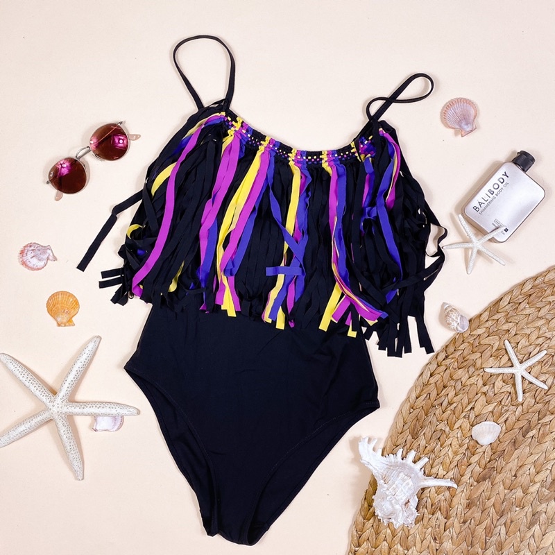 Áo Tắm Bikini Một Mảnh Màu ĐEN Xuất Khẩu