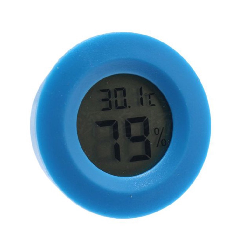 Máy đo nhiệt độ độ và độ ẩm hình tròn mini màn hình LCD