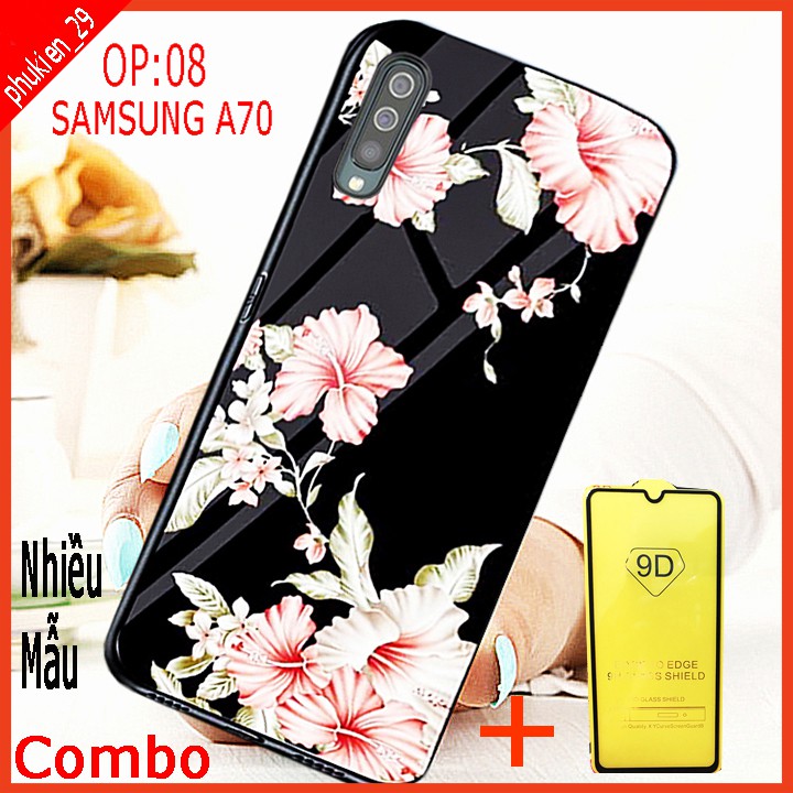 COMBO ốp lưng KÍNH 3D SAMSUNG A70 SANG TRỌNG, TRẺ TRUNG (TẶNG KÈM 1 kính cường lực full màn hình )  phukien_29