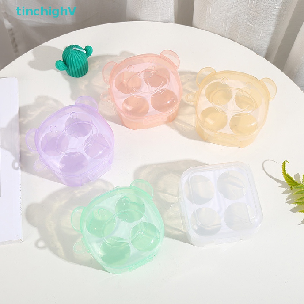 Hộp 4 Ngăn Đựng Mút Trang Điểm Tiện Dụng