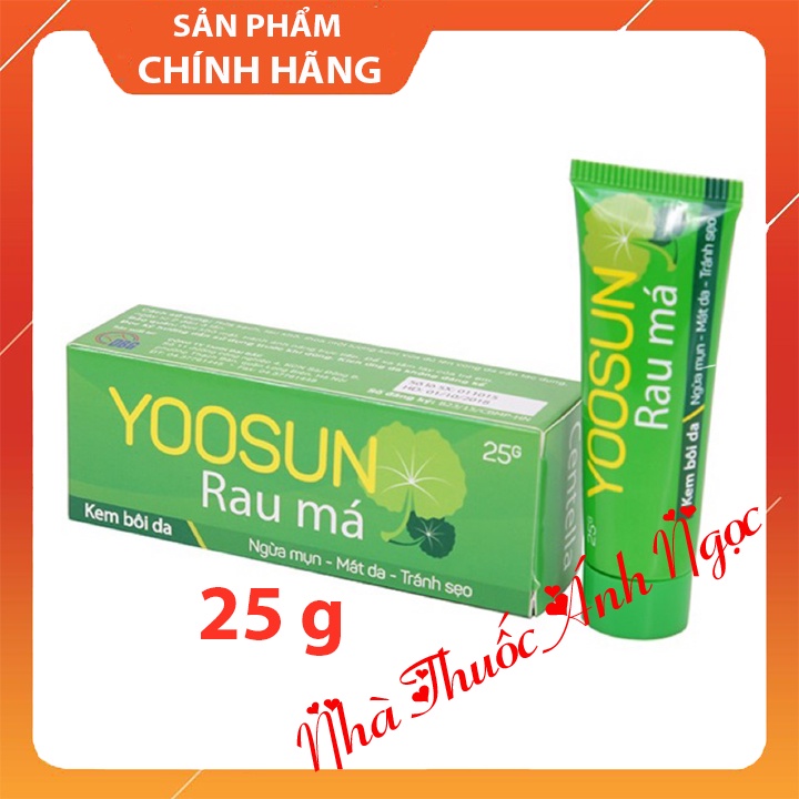 Yoosun Rau Má - Dịu mẩn ngứa, mát da, mờ sẹo, mờ thâm (Tuyb 20g)